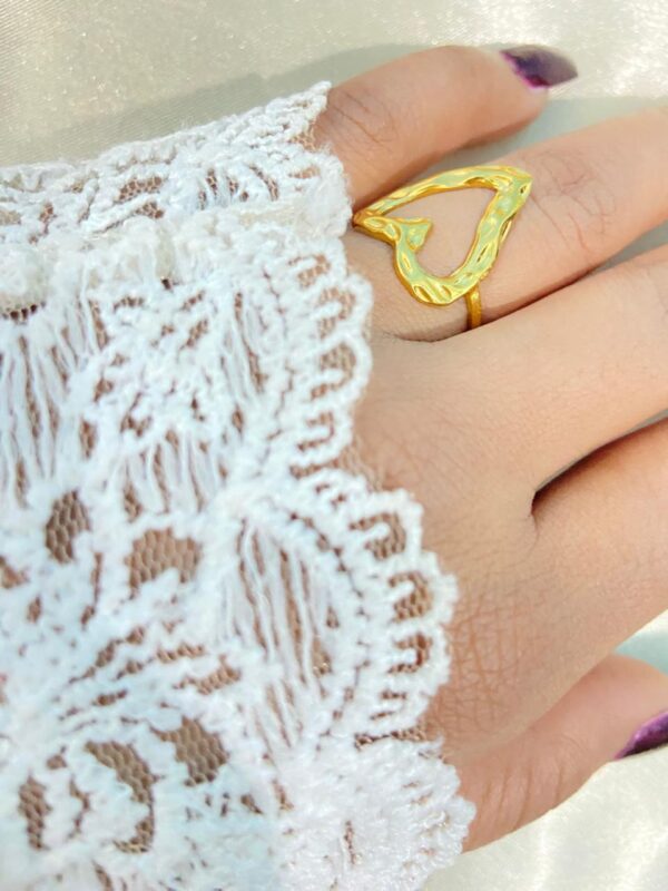 Heart shape ring | Heart anti tarnish ring