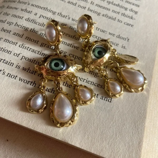 Evil eye hanging earring | Anti tarnish premium quality