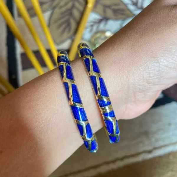 Enamel Bangles Pair