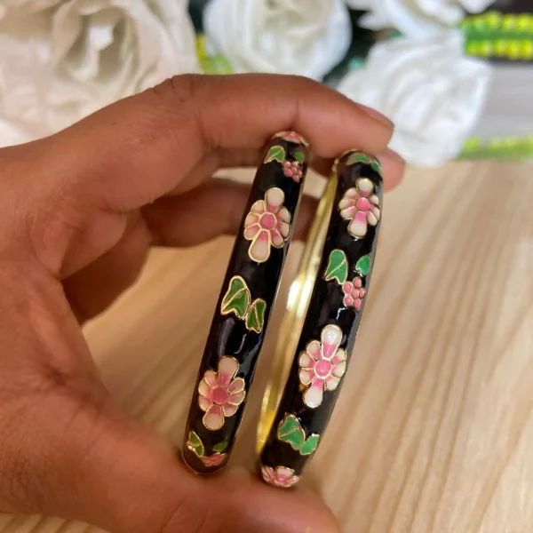 Enamel Bangles Pair