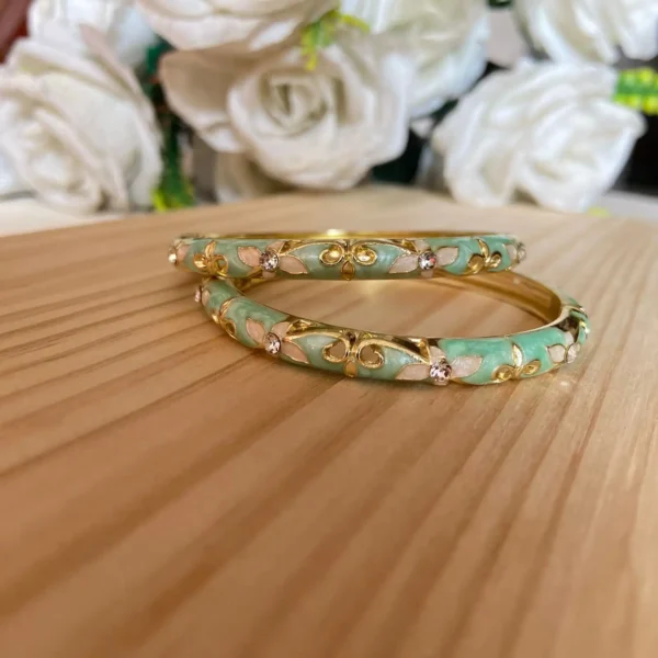 Enamel Bangles Pair