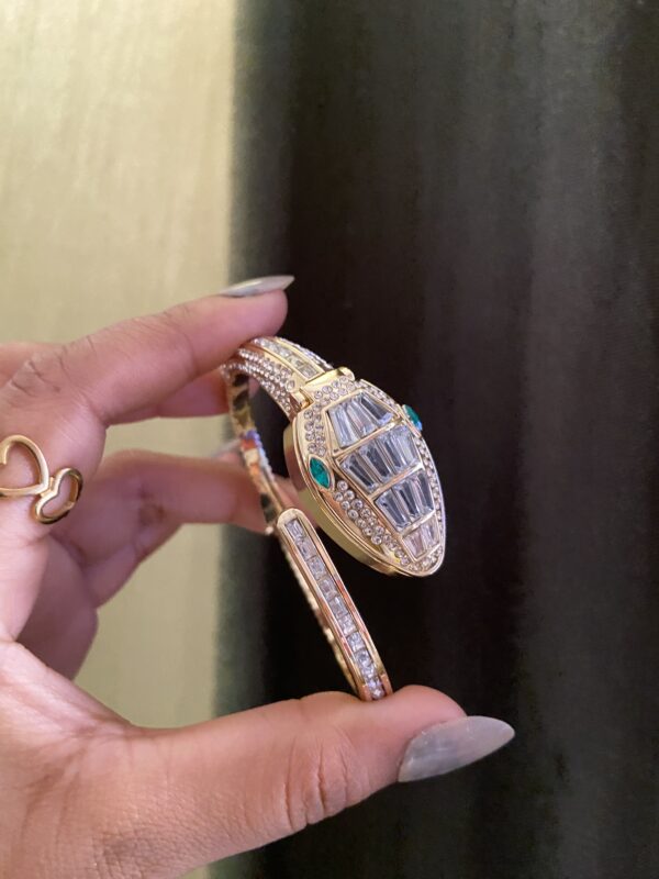 Serphant studed watch pink colour white