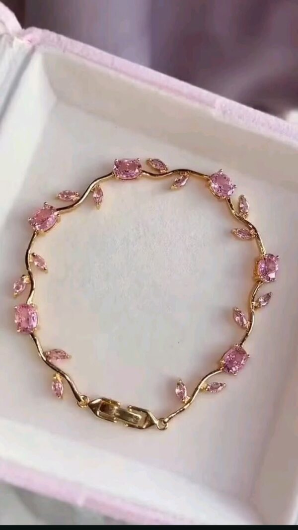 Pink Rapunzel tulip bracelet